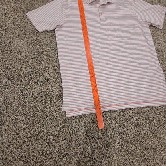 Peter Millar Summer‎ Comfort Polo Shirt Men's XL Striped Performance Stretch - Picture 3 of 6